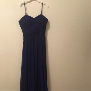 Cindy Collection Royal Blue Chiffon Dress